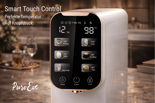 PureEve W12 – Smartes RO-Wasserfiltersystem mit 5-stufiger Filtration