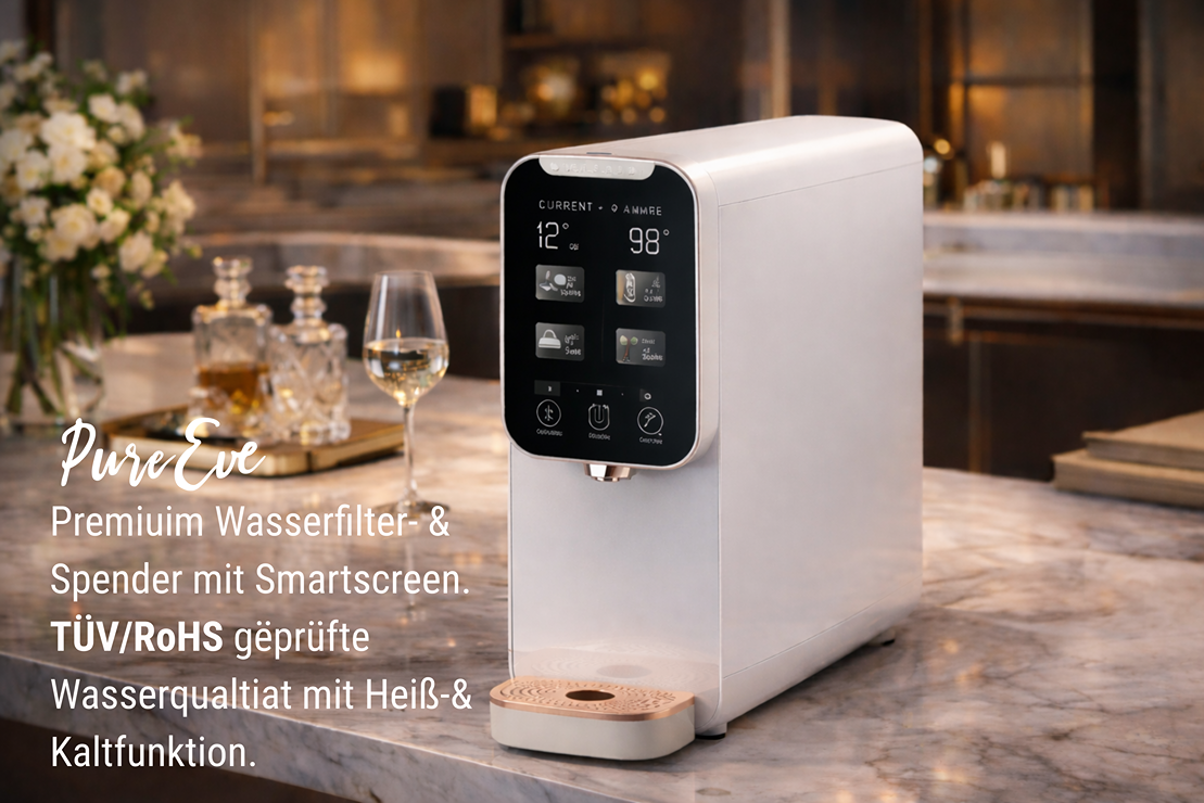 PureEve W12 – Reines Trinkwasser auf Knopfdruck
